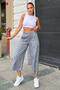 Women's Black Crushed Capri with Side Slits - 700-3404 - 3
