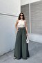 Women's Khaki Wide Leg Kupra Trousers - 700-3391 - 5