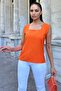 Women's Orange Blouse - 700-2911 - 2