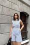 Women's Navy Striped Jumpsuit - 700-3421 - 5