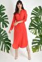 Women's Red Shirt Dress - 700-K4480