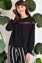 Women's Black Blouse - 700-2566 - 5
