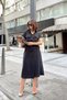 Women's Black Pocket Belted Safari Shirt Dress - 700-K4046 - 7