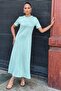 Women's Mint Shoulder Button Detailed Slit Two-Piece Wear-Remove Dress - 700-3618 - 3