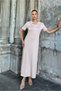 Women's Mink Polo Collar Two-Thread Slit Detailed Sports Wear-Remove Dress - 700-3525 - 7