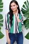 Women's Green Blouse - 700-2752 - 6