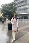 Women's Beige Zipper Pocket Detailed Dress - 700-3546 - 7