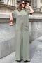 Women's Khaki Jumpsuit - 700-3577 - 2