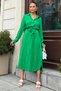 Women's Green Belmando Viscose with Belt Shirt Dress - 700-t4011-1490 - 6