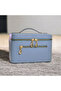 Makeup Bag with Mirror Leather Finish Cosmetic Organizer for Travel and Daily Use - 3