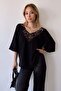 Women's Black Blouse - 700-t4010-1220 - 2