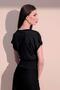 Women's Black Crop Blouse - 700-3256 - 6