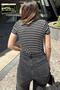 Women's Striped Blouse - 700-3597 - 4