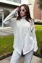 Women's Beige Knitwear Blouse - 700-3513 - 2