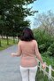 Women's Mink Knitwear Blouse - 700-K7522 - 6