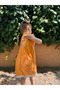 Baby Girl Dress Short Sleeve Ruffled Buckle Birthday Party Wedding Linen Casual Girl's Dress - 5