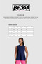 Women's Navy Blue Unprinted Oversize Crew Neck Cotton Sleeveless T-Shirt/Undershirt - 2