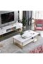Nordic Living Room Coffee Table Decoration Accessories Luxury Writing Table White Modern Design Mueb - 4