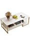 Nordic Living Room Coffee Table Decoration Accessories Luxury Writing Table White Modern Design Mueb - 2