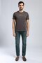 Harry Men's Straight Regular Cut Normal Waist Straight Leg Jean Trousers Green