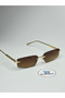 Cartyy V5 Coffee Sunglasses Geometric Frame 57-18-140 Ekartman - 3