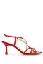 Women's Genuine Leather Red Patent Leather Heeled Shoes