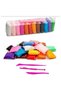 Plasticine set, accessories, 12 colors, simple model