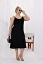 Plus Size Modal Cotton Dress with Neon Stripe Detail - 5
