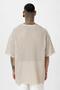 Striped Oversize Knitwear T-Shirt Brown - 6