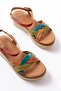 730-037 Multi Genuine Leather Orthopedic Sole Women's Sandals - 4