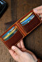 Classic Genuine Leather Handmade Men's Wallet.Birthday & Father's Day & Valentine's Day Gift - 5