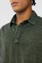 Washable Oversize Polo Neck T-Shirt Khaki - 6