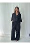 Design Linen Trousers Women Black - 2
