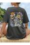 Women's Back Printed Crew Neck T-Shirt - 2