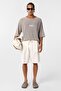 Washable Oversize Printed Knitwear T-Shirt Stone - 3