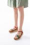 730-037 Multi Genuine Leather Orthopedic Sole Women's Sandals