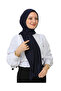 Shawl Hijab Premium Fabric Scarf Long Islamic Clothing Viscose - Navy Blue - 5