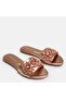 Large Number Women's Slippers with Stone 41-42-43-44-Bronze - 2