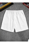 Logo Printed Unisex Summer Comfortable Basic Shorts - 2