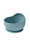 BabiesBasic Feeding Set, 6 Piece, Silicone Plate, Bowl, Bib, Spoon , Fork and 2 in 1 Cup - Indigo - 8