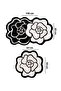 Bungari Rose 60X100 50X60 Non-Slip Base 2-Piece Bathroom Mat Set - 2