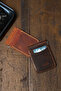 Saddle Clip-On Genuine Leather Handmade Men's Card Holder. Birthday & Father's Day & Valentine's Day Gift - 7