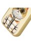 iPhone 16 Pro Compatible 3D Glasses Zipper Hipster Cat Embroidery Embroidered Embossed Cool Cute Case - 3