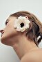 White Big Flower Earrings - 3