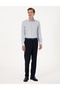 Light Blue Slim Fit 100% Wool Long Sleeve Shirt 50307300-Vr003 - 4