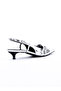 Metallic Slingback Kitten Heel Pumps - 3