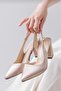 Via Ten Satin Heeled Women's Shoes - 3
