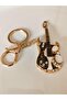 Luxury Gift Zircon Stone Large Size Guitar Keychain - Bag Ornament 10 cm - 5