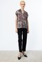V-Neck Patterned Blouse - 3