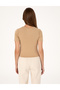 Sand Regular Fit Crop T-Shirt 50306945-Vr085 - 5